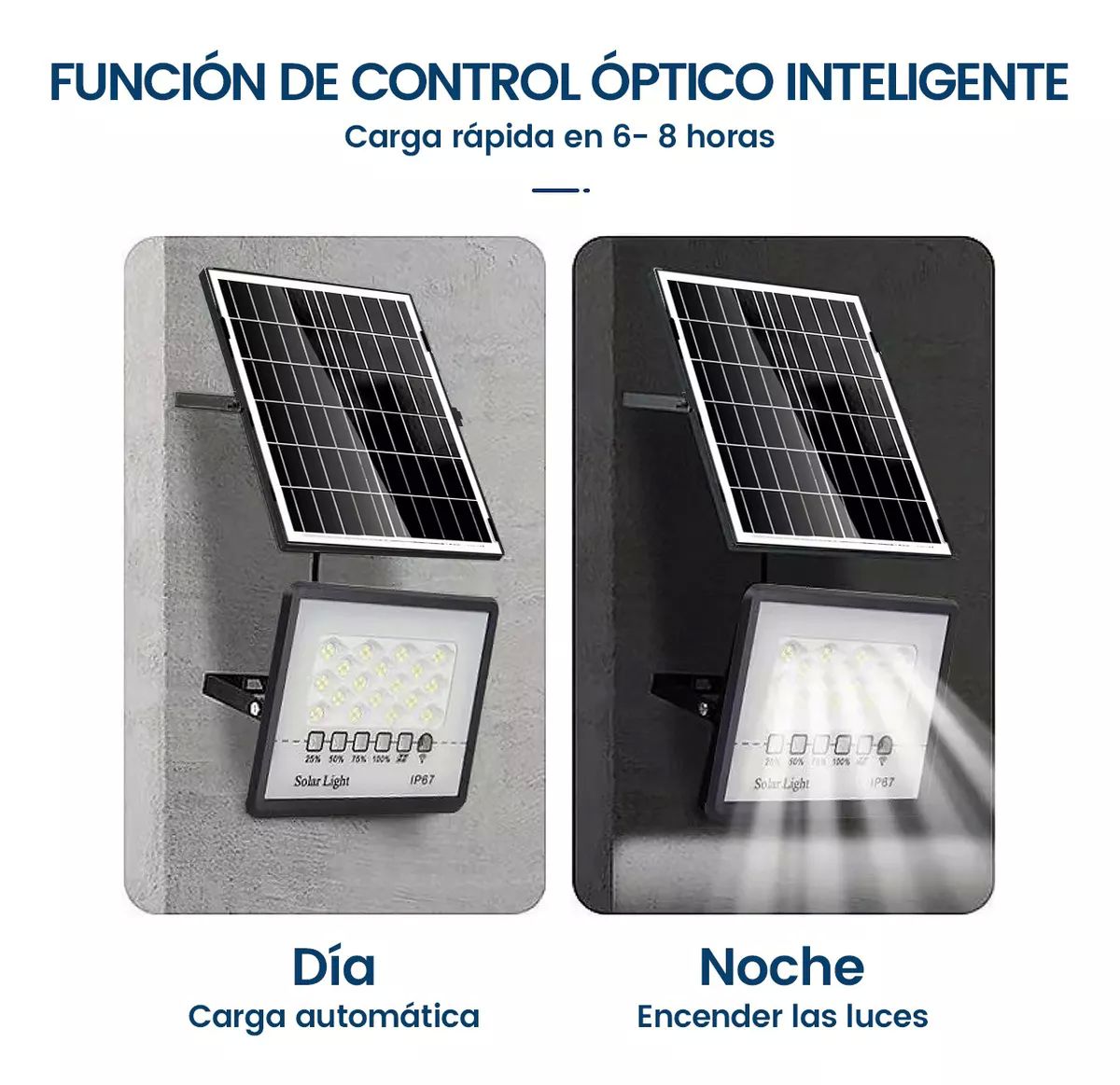 Lampara Solar 100w Recargable Led Impermeable 100 Super Leds