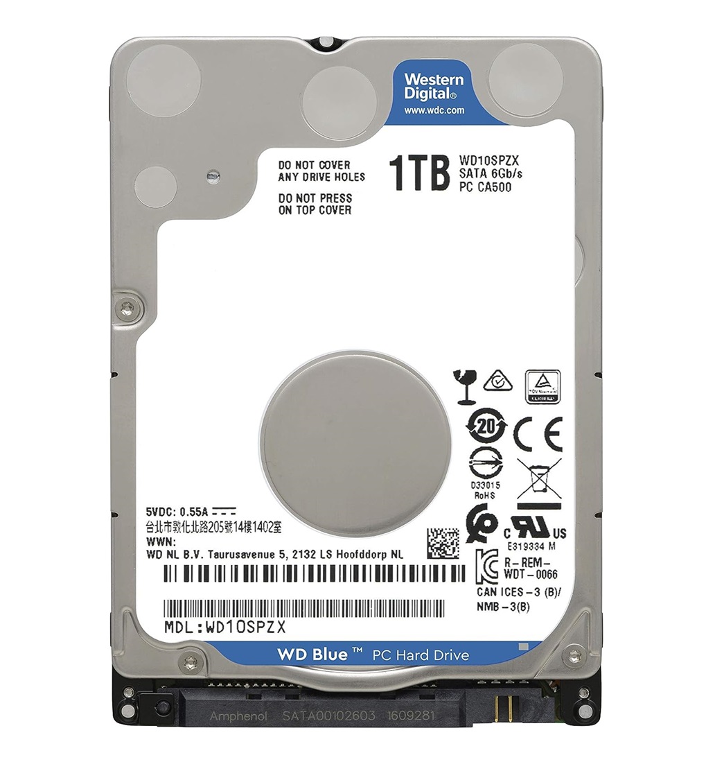 Disco Duro Interno Western Digital WD Blue 2.5'', 1TB, SATA III, 6 Gbit/s, 5400RPM, 128MB Cache