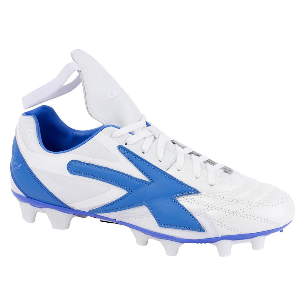 Tenis Concord Futbol Tachones Blanco/Azul 100% Piel S160XA