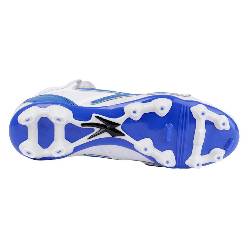 Tenis Concord Futbol Tachones Blanco/Azul 100% Piel S160XA