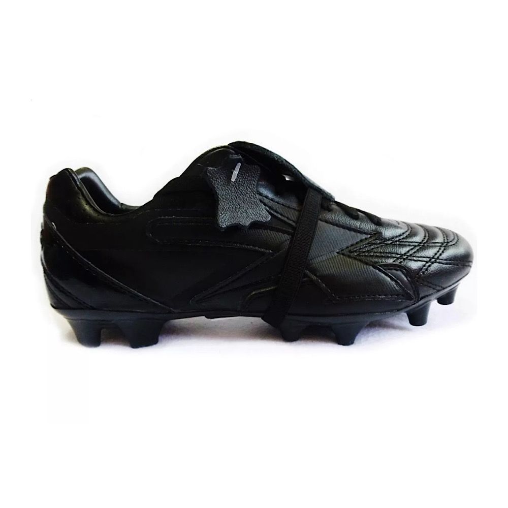 Tenis Concord Futbol Tachones Negro/oro 100% Piel S160xg.