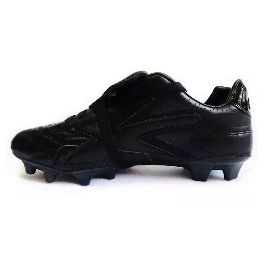 Tenis Concord Futbol Tachones Negro/oro 100% Piel S160xg.