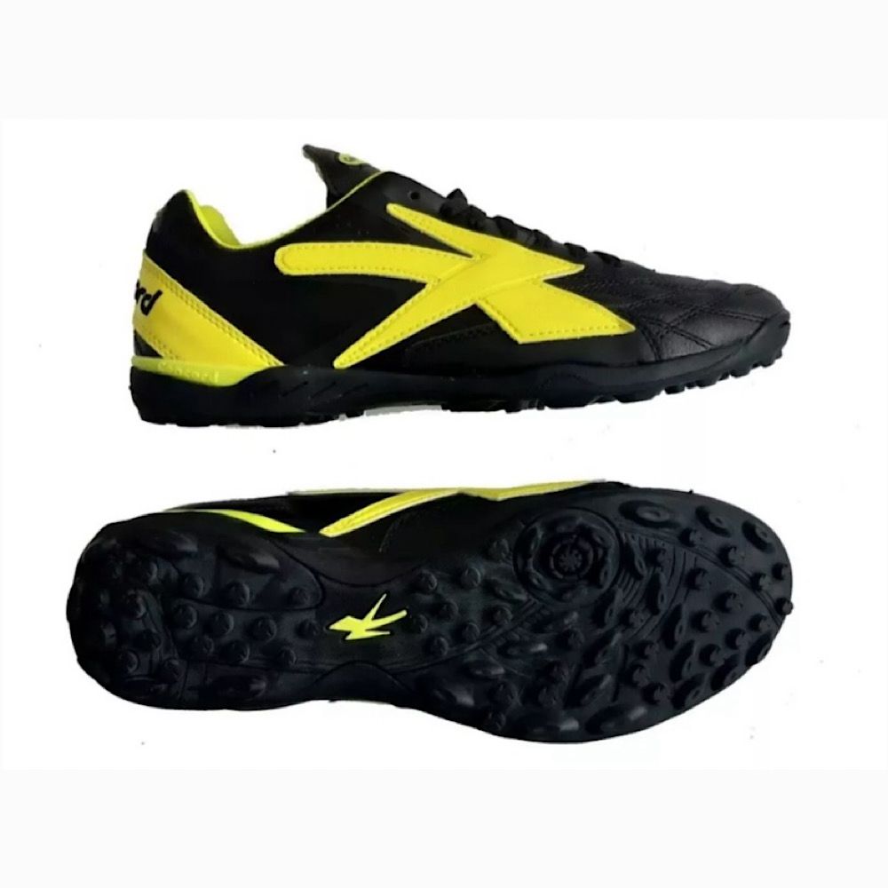 Tenis Concord Futbol Tachones Negro/Verde Neon 100% Piel S160qn