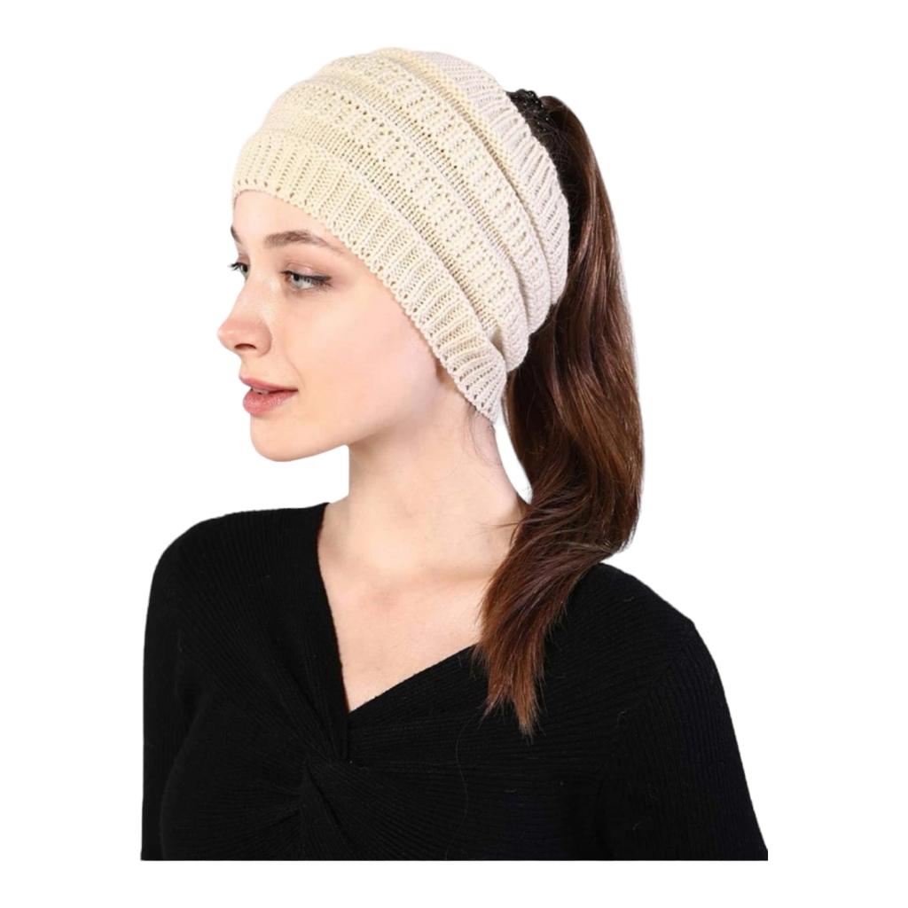 Gorro Invernal Tejido De Punto Para Coleta.