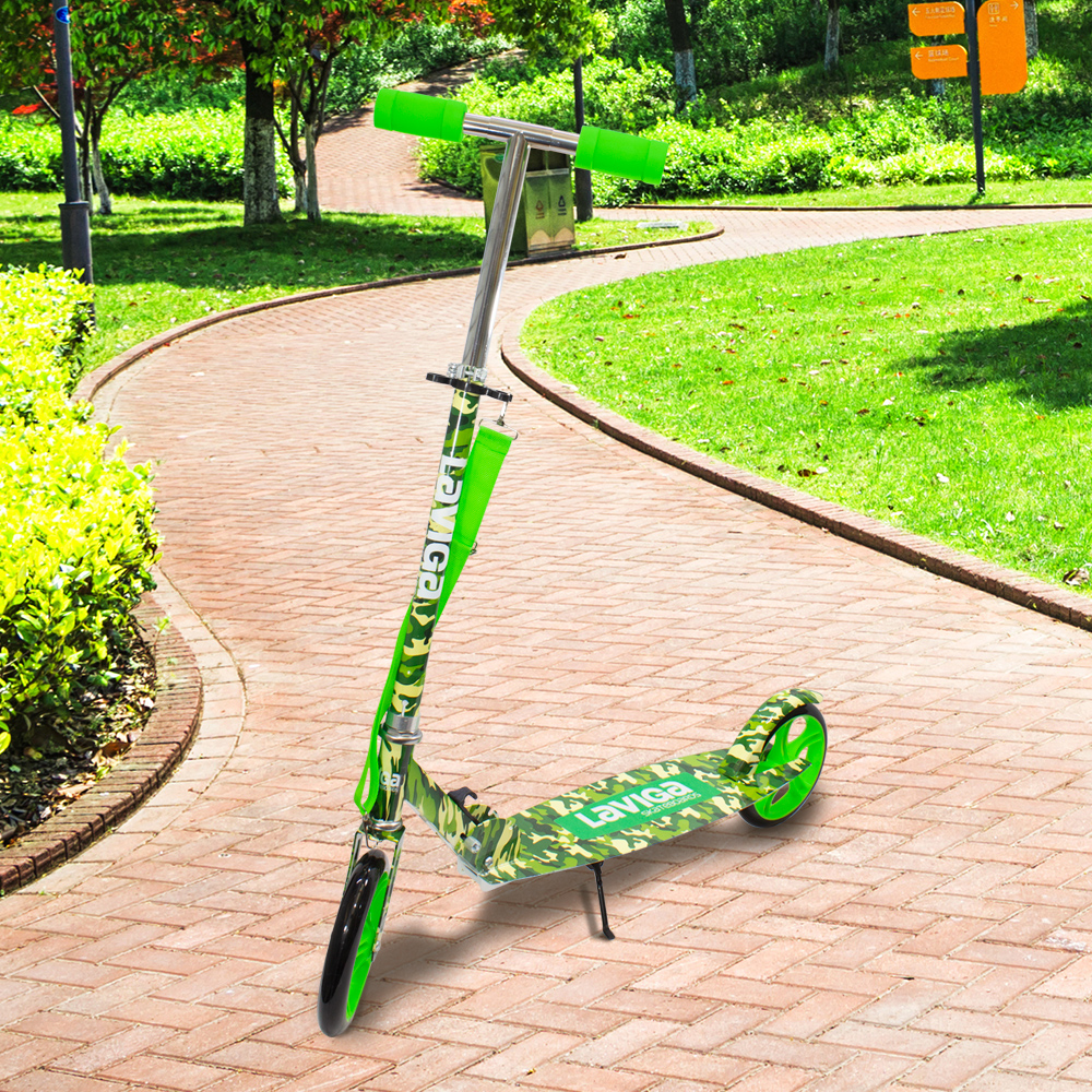 La Merced Scooter Plegable y Ajustable, Patín del Diablo con Manubrio Ajustable y 2 Ruedas, para Niños y Adolescentes