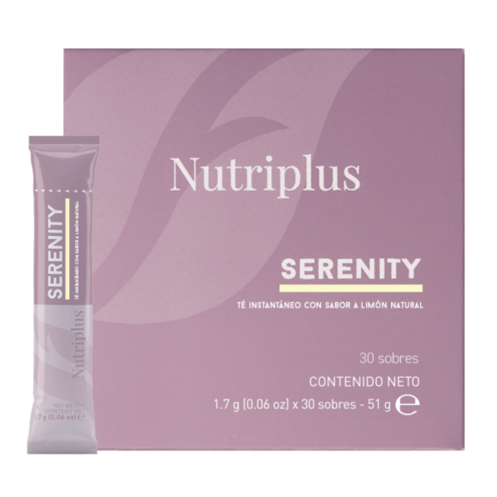 Te Instantáneo Serenity Limón by Farmasi Nutriplus Agua Fría y Caliente.