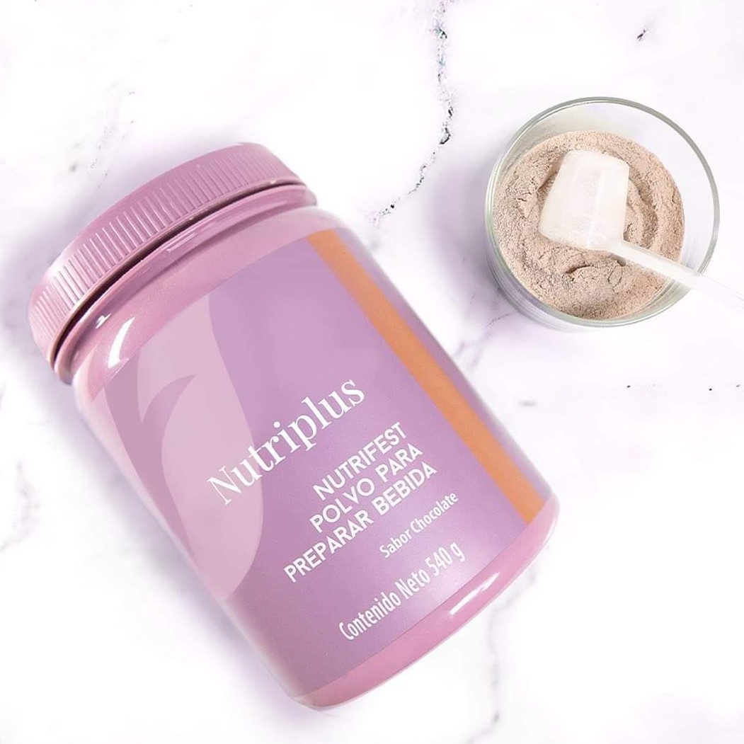 Malteada Bebida Chocolate by Nutriplus Farmasi Fibra Viraminas Minerales Probioticos.