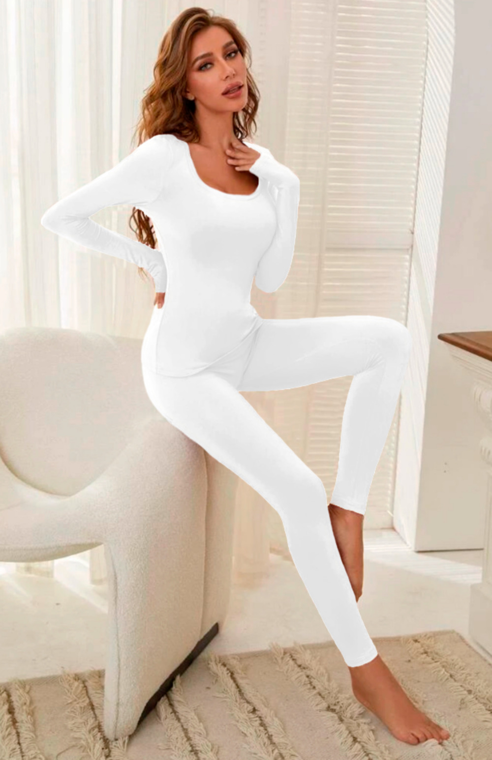 Conjunto Térmico Mujer Pijamas Blusa Y Leggins Piyama Pijama