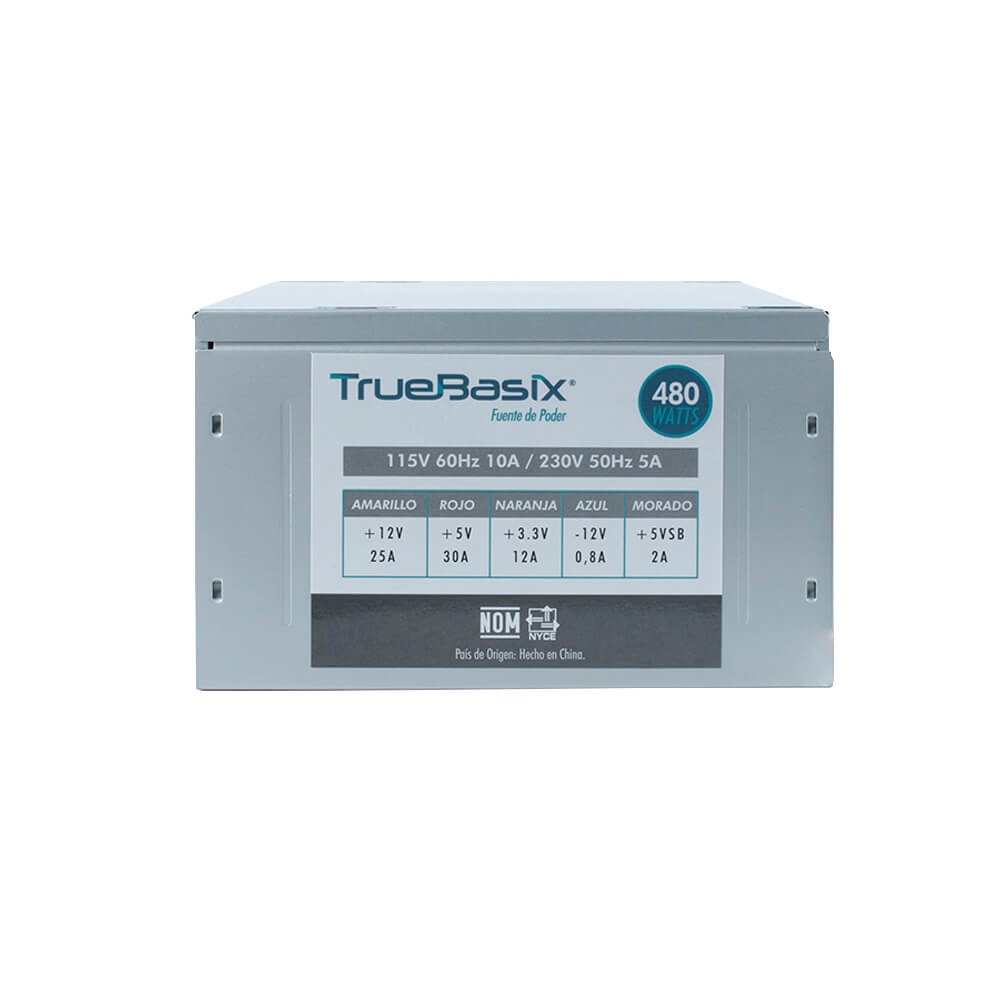 Fuente de Poder True Basix TB-05003, 20+4 pin ATX, 480W