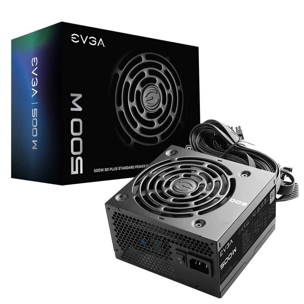 Fuente de Poder EVGA 100-W1-0500-KR 80 PLUS, ATX, 120mm, 500W