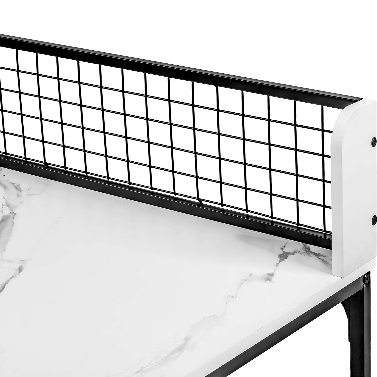 Escritorio Mueble L Esquinero Tipo Marmol Blanco Moderno 