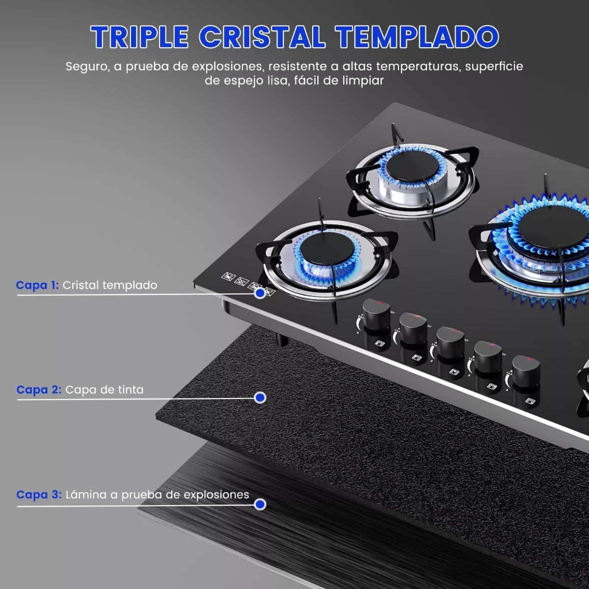 Parrilla A Gas Universal Inteligente Para Uso Doméstico