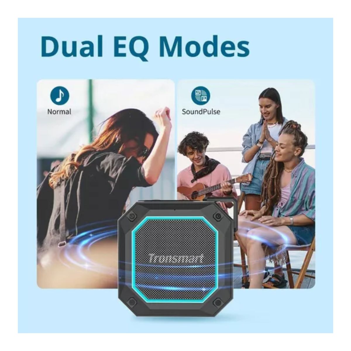 Tronsmart 2 Parlante Bluetooth 5.3 Portatil Acuatico Negro