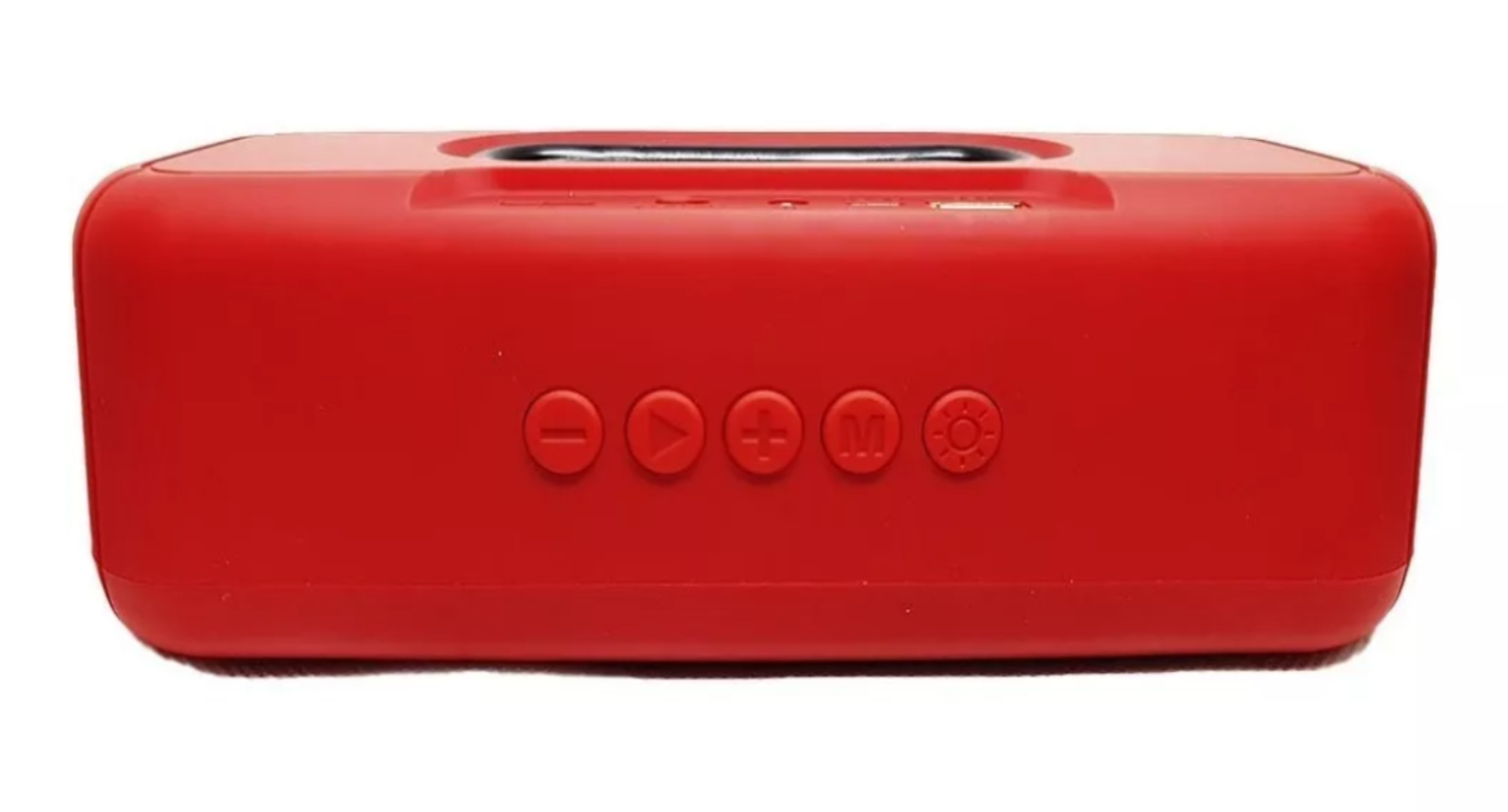 Bocina Moreka DK-07 portátil con bluetooth waterproof roja