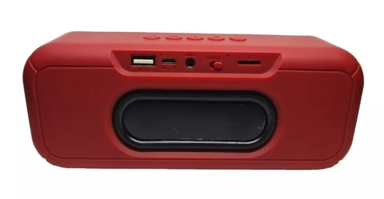 Bocina Moreka DK-07 portátil con bluetooth waterproof roja