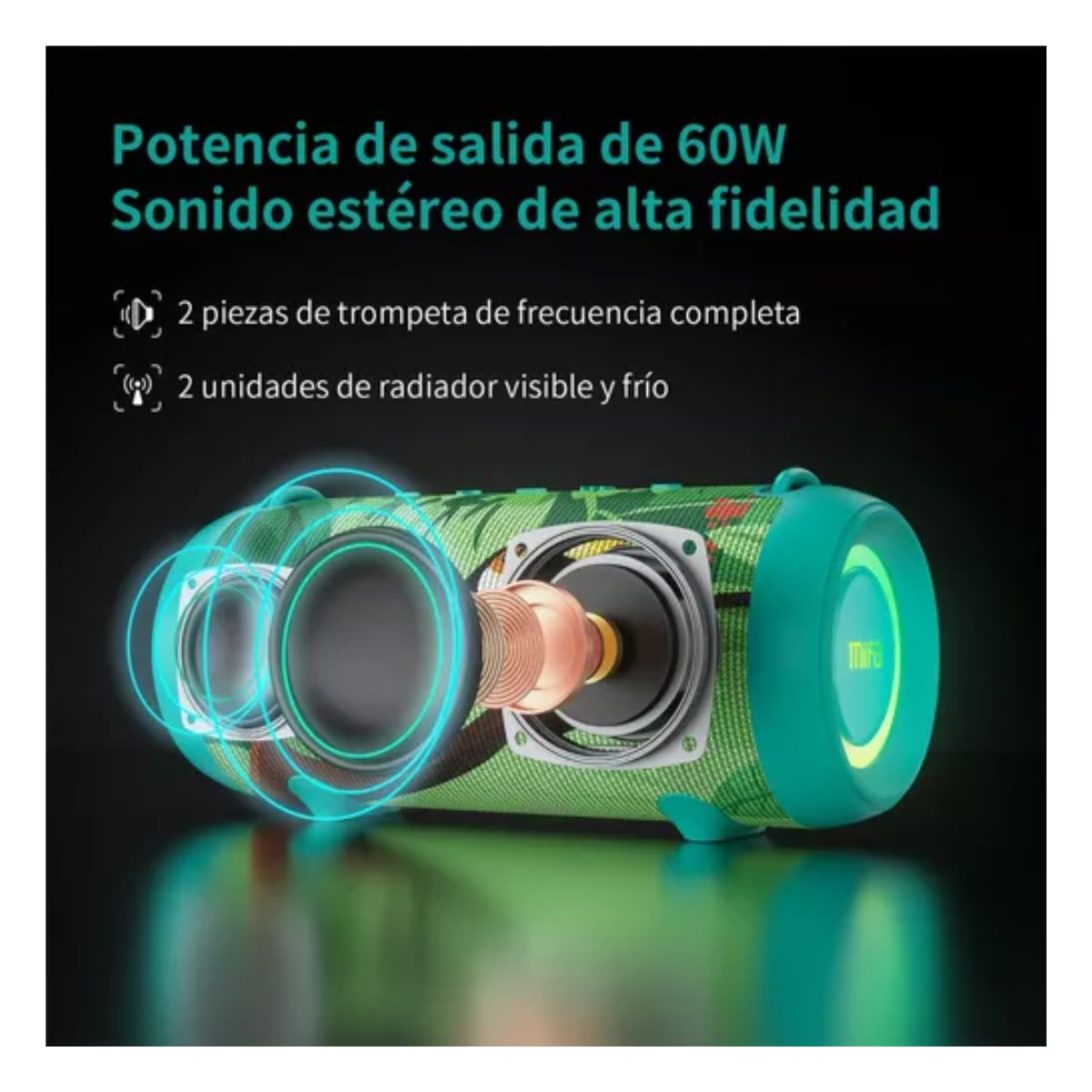 Bocina Mifa A90 Portátil Ip67 Con Bluetooth Bassup Tws Tucán