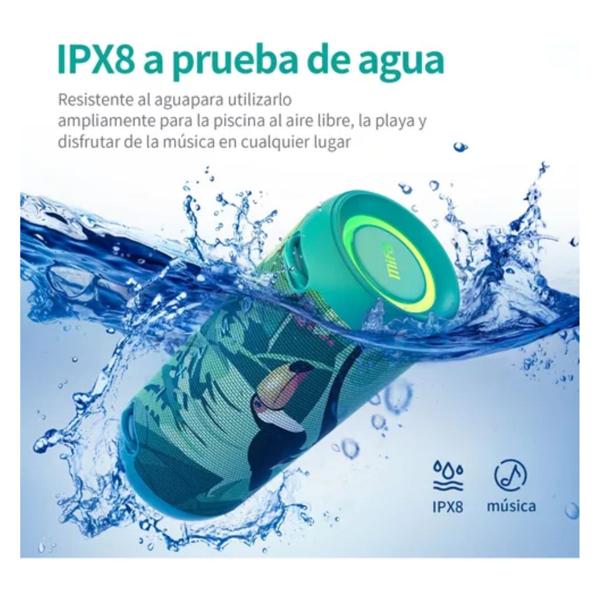 Bocina Mifa A90 Portátil Ip67 Con Bluetooth Bassup Tws Tucán