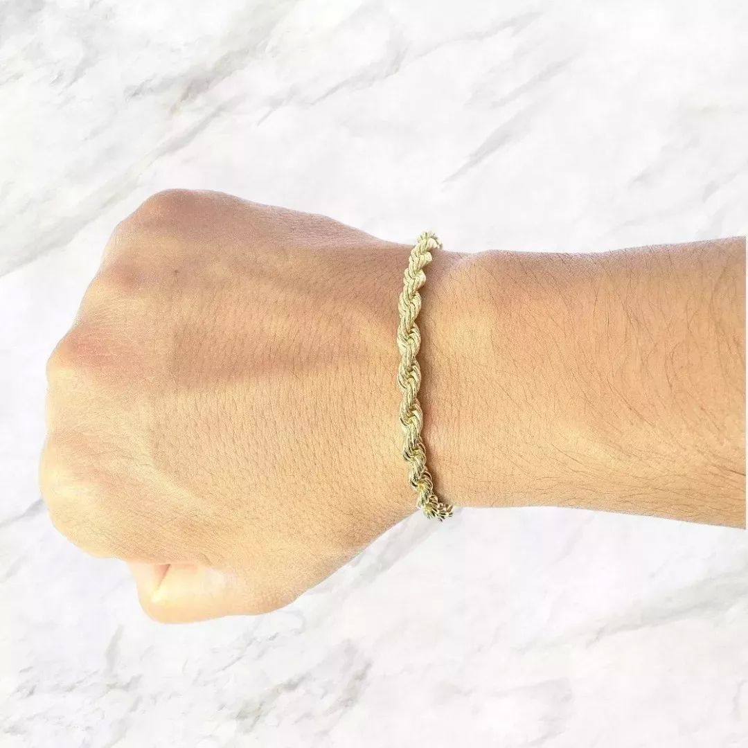 Set Torzal Cadena 55 Cm + Pulsera 18 Cm X 5 Mm Oro 14 K..