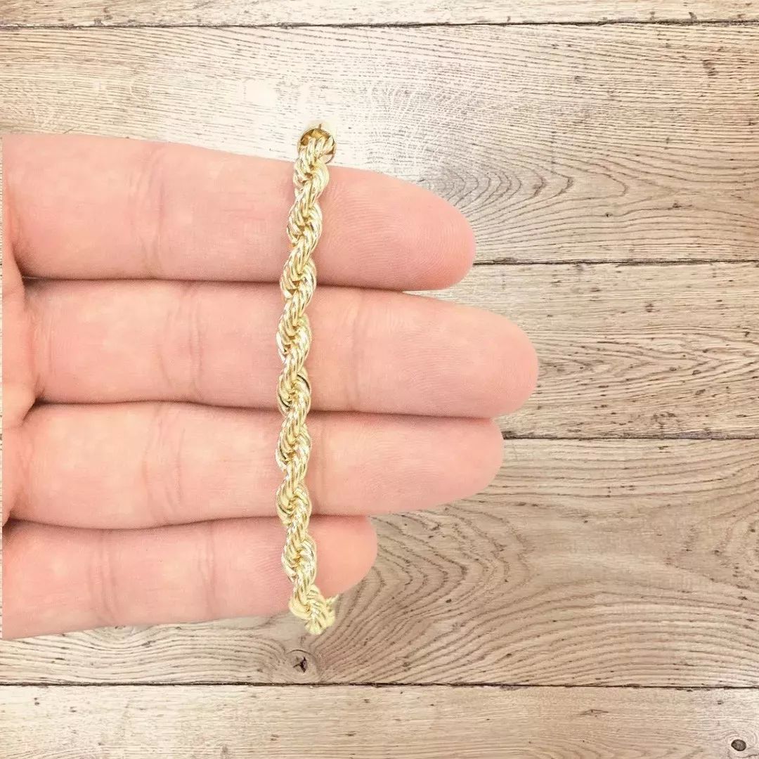 Set Torzal Cadena 55 Cm + Pulsera 18 Cm X 5 Mm Oro 14 K..