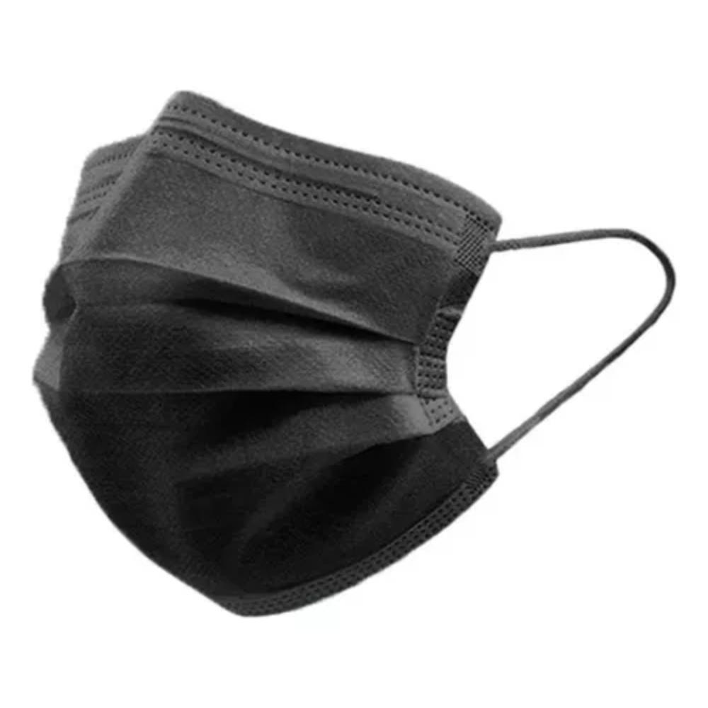 Cubre Bocas Negro Caja C/50 Piezas