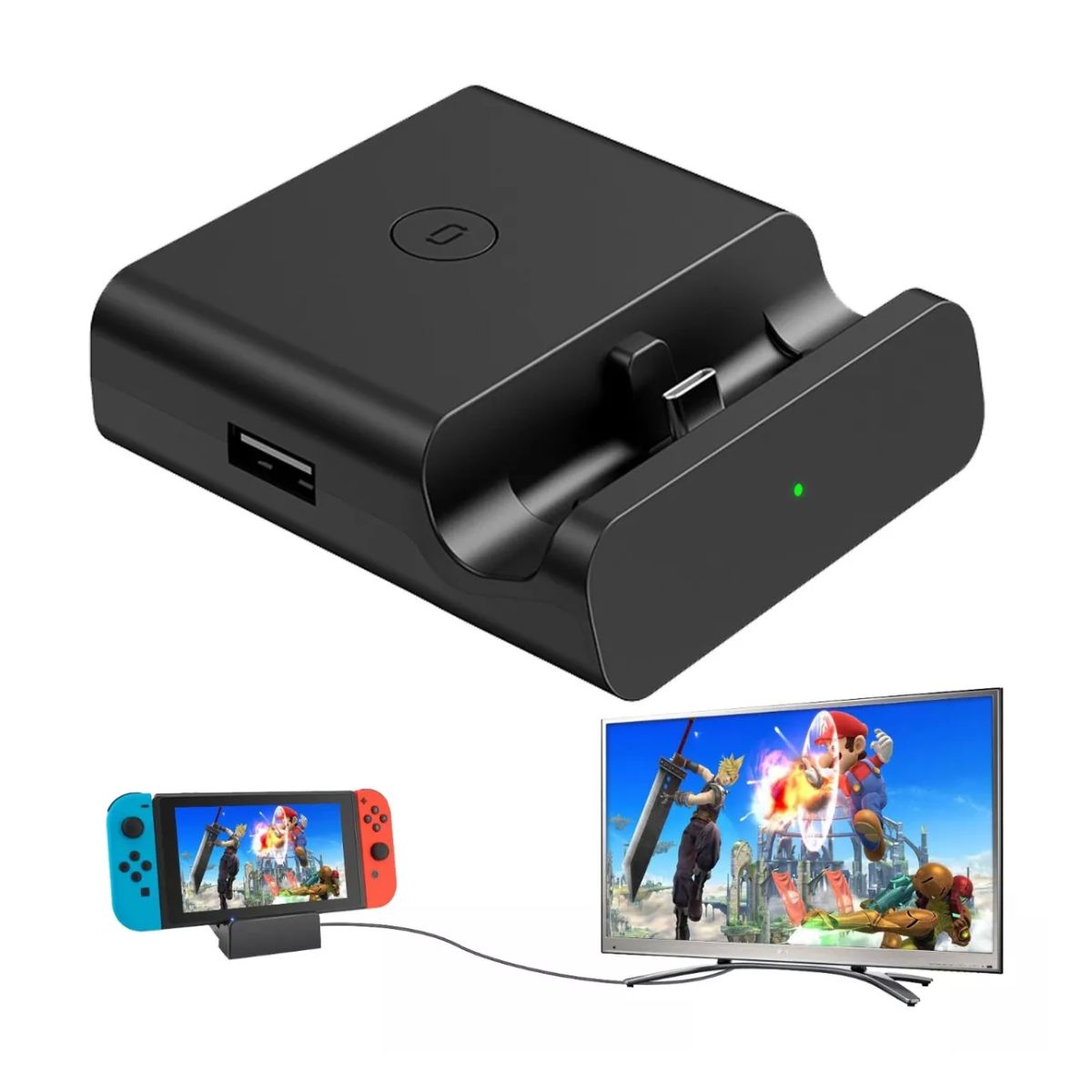 Base De Tv 4k Para Nintendo Switch/ Oled Negro