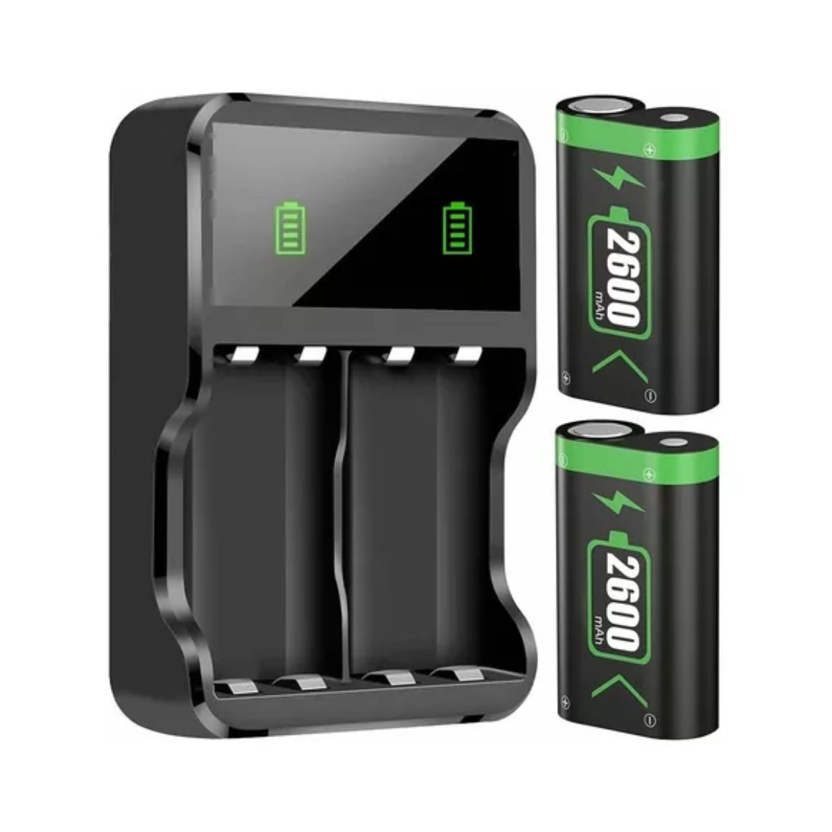 Batería Recargable Para Mando Xbox One/S/X/Elite 2x2600mah Negro