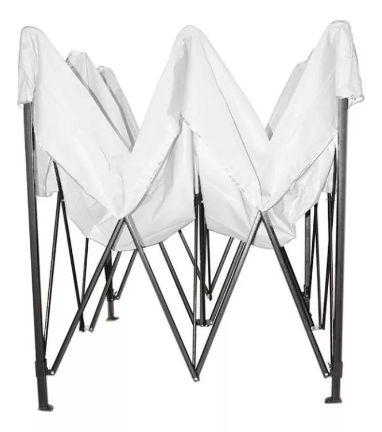 Carpa Toldo 3x3 Reforzado Plegable Impermeable color BLANCO.