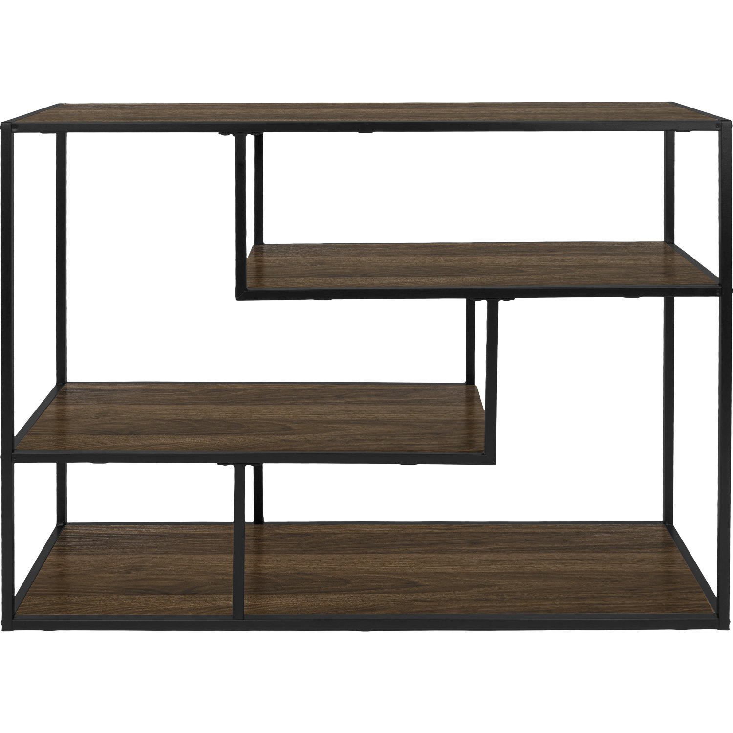 Estante Librero Organizador Mueble 4 Niveles Color Cafe 