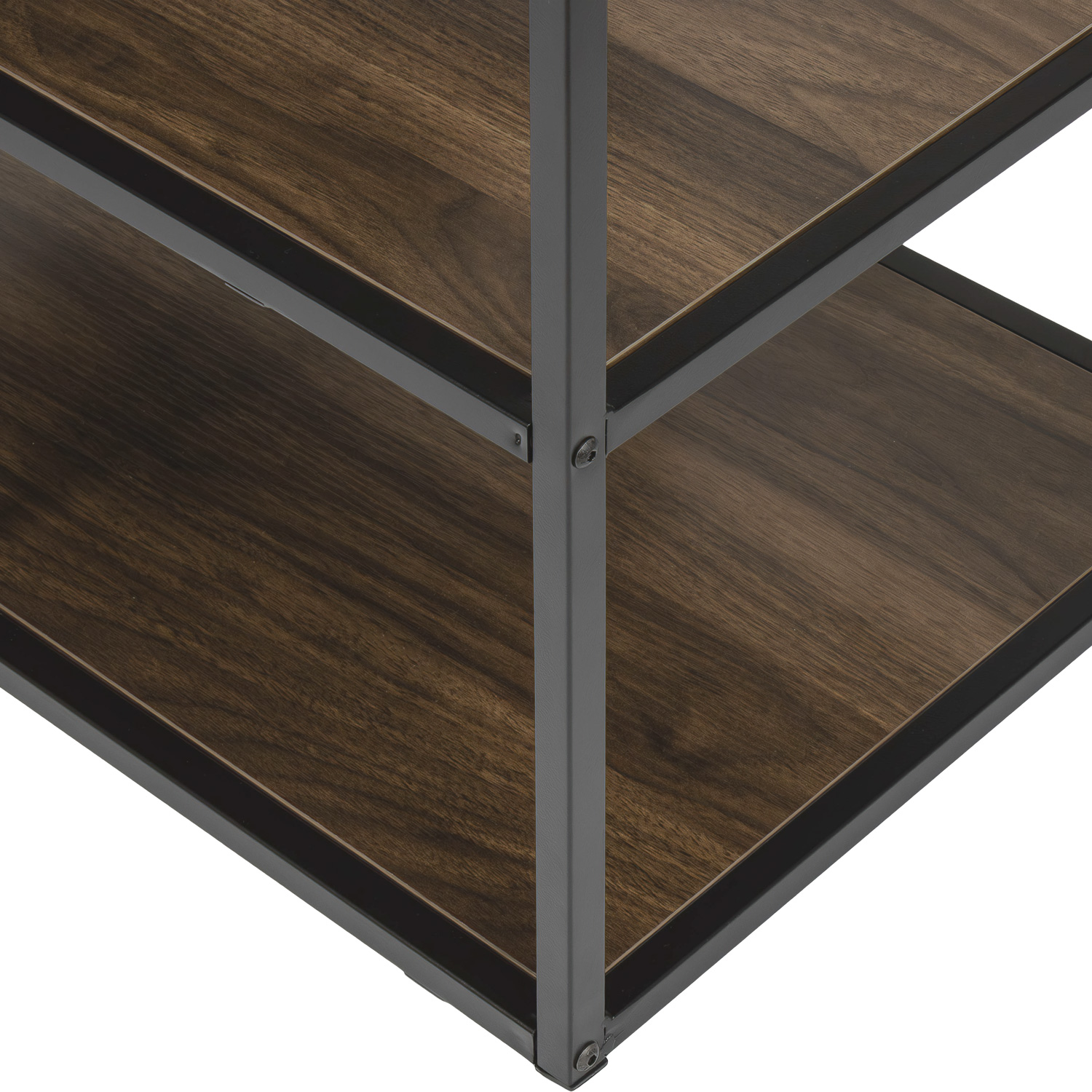Estante Librero Organizador Mueble 4 Niveles Color Cafe 
