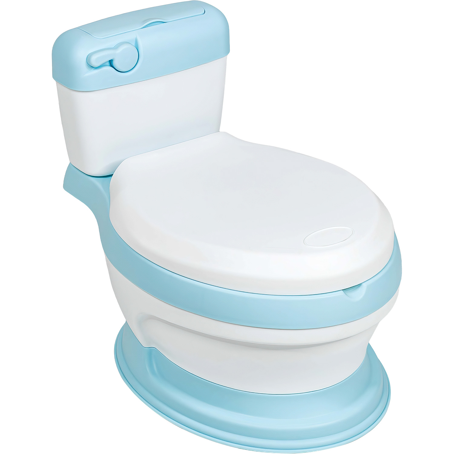 Bacinica Bañito Entrenador Niños Baño Asiento Acojinado Azul
