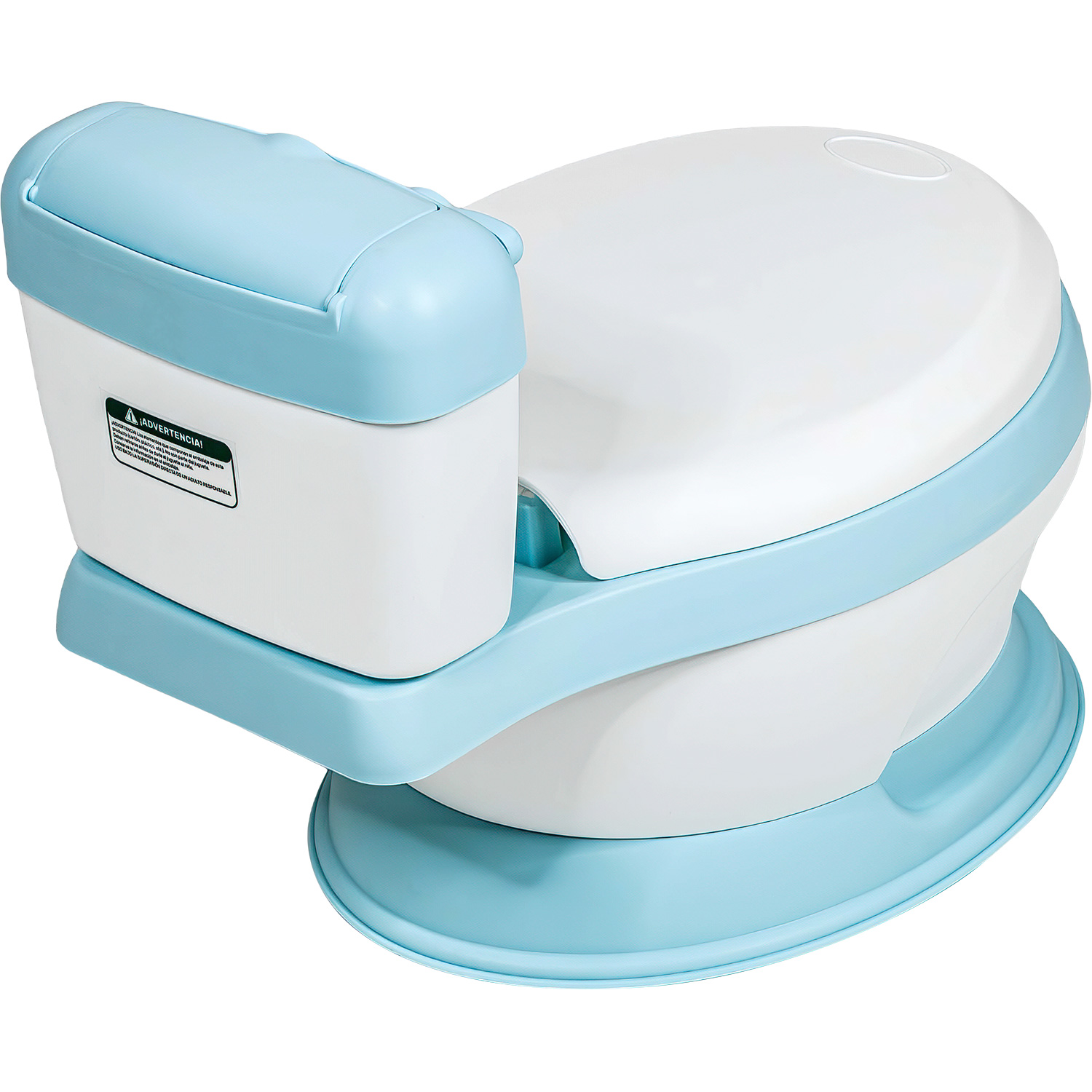 Bacinica Bañito Entrenador Niños Baño Asiento Acojinado Azul