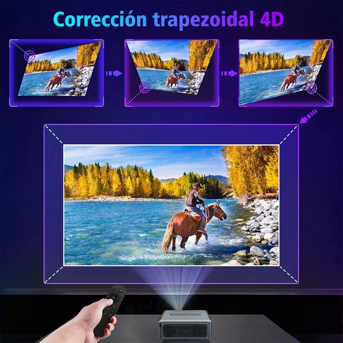 Proyector Profesional 8k Android Wifi Full Hd 1080p 8000 Lm