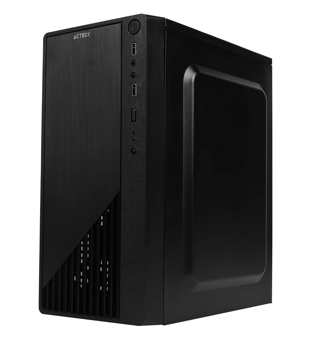 Gabinete Acteck Kioto GC220 con Ventana Micro Tower, Micro ATX/Mini-ITX, USB 2.0, con Fuente 500W, sin Ventiladores Instalados, Negro