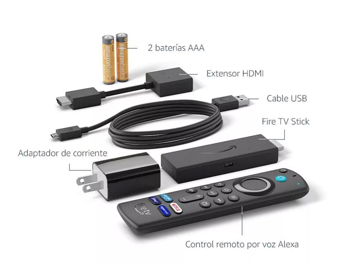 Amazon Fire TV Stick Edición 2021 de voz Full HD 8GB negro