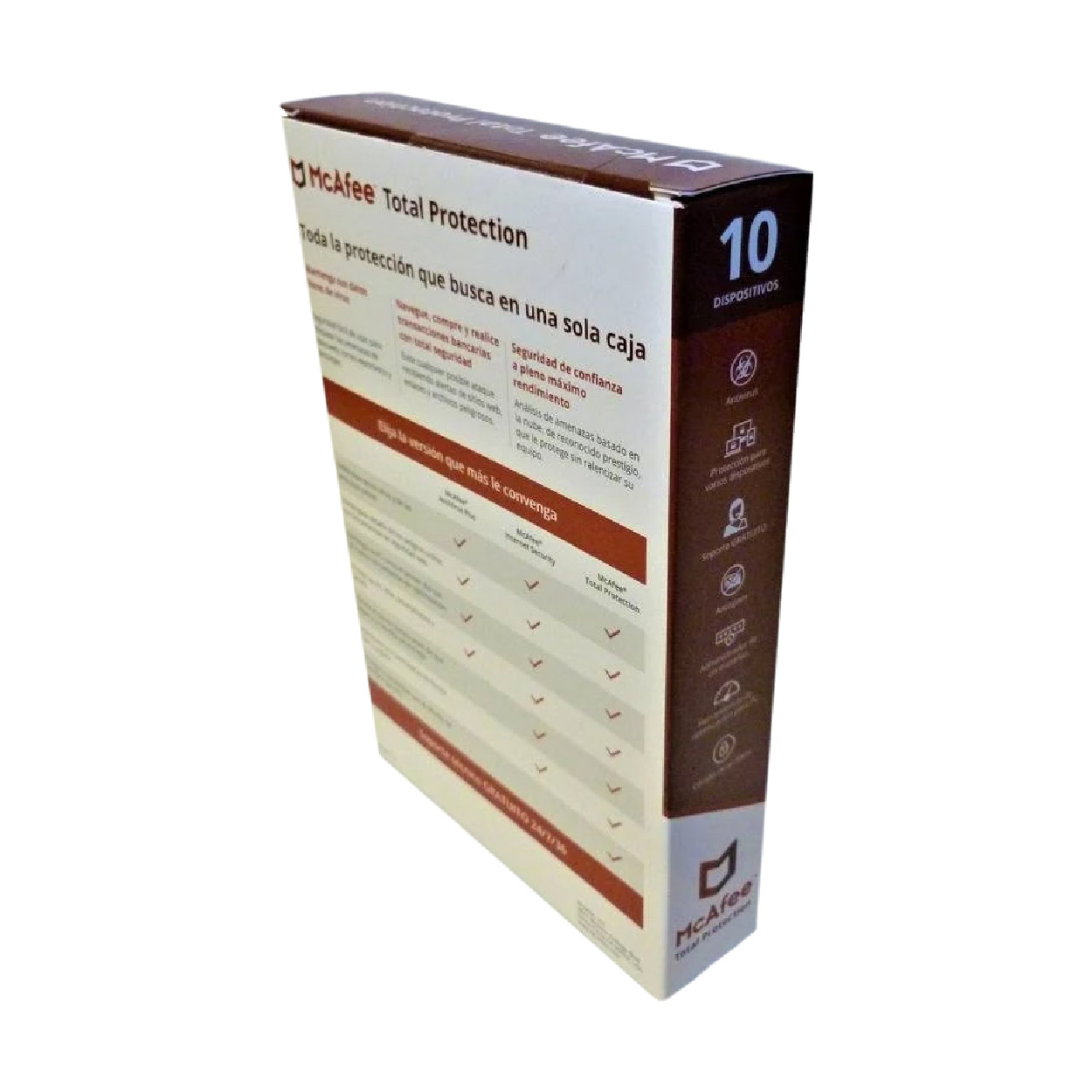 ANTIVIRUS MCAFEE TOTAL PROTECTION 10 US