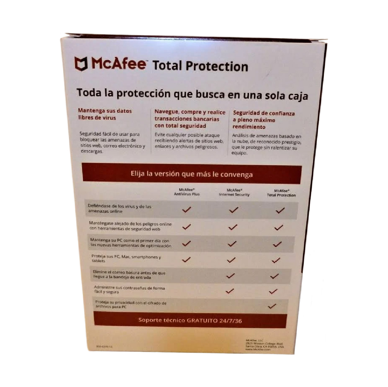 ANTIVIRUS MCAFEE TOTAL PROTECTION 10 US