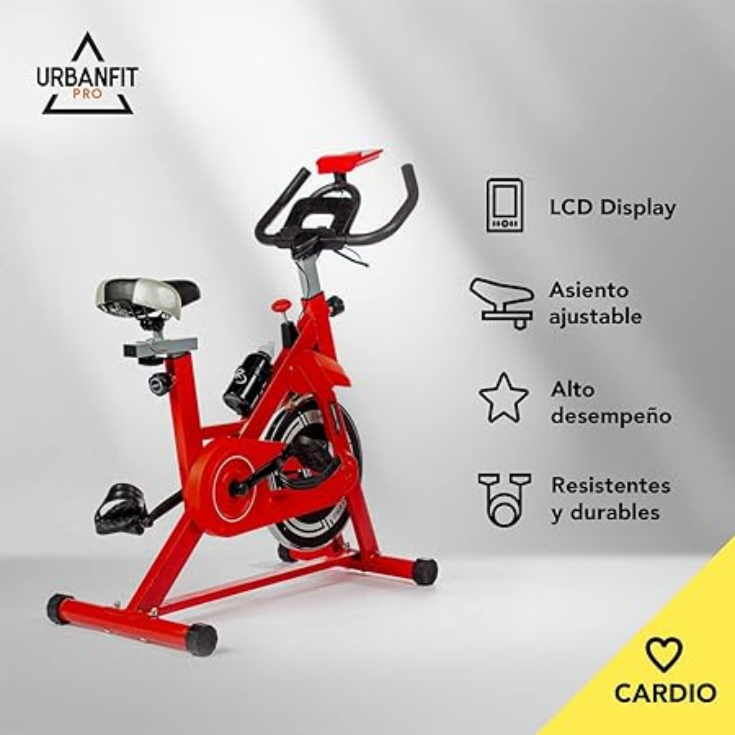 Bicicleta estática UrbanFit Pro SH-612 para spinning color negro