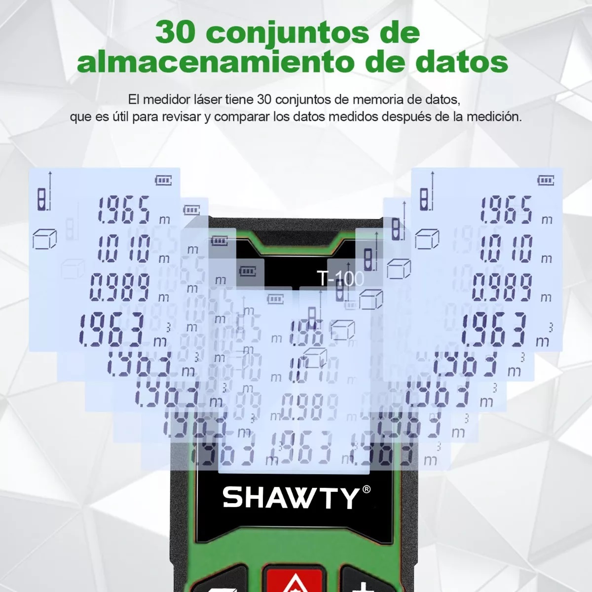 Telemetro Laser Distanciometer 100m De Medidor Verde