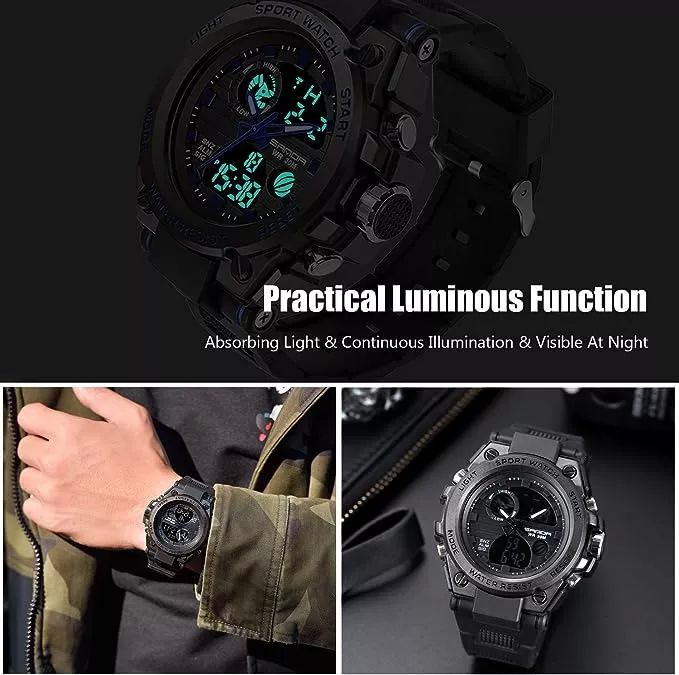 Reloj De Pulsera Táctico Deportivo Impermeable Para Hombre.