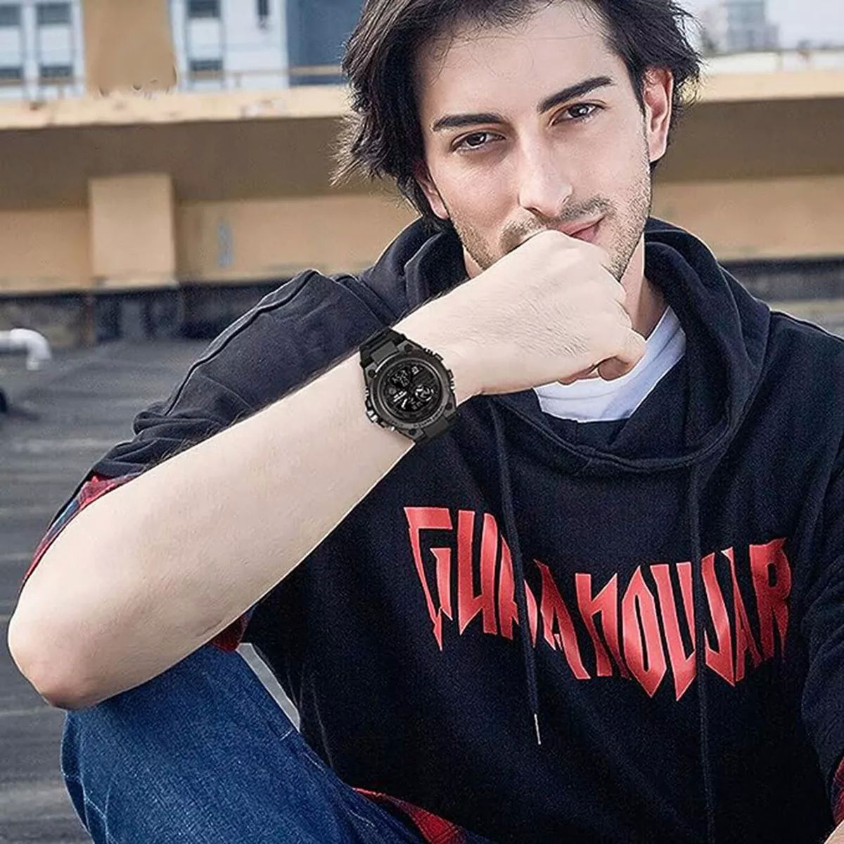 Reloj De Pulsera Táctico Deportivo Impermeable Para Hombre.