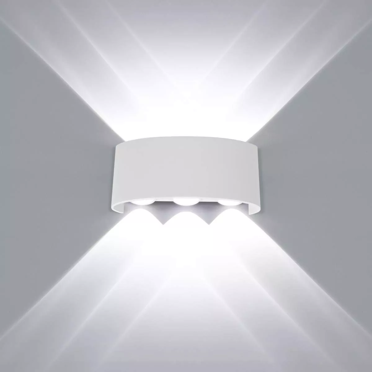 Luz De Pared Luz Arbotante Led Pared Uso Exterior 6500k 6w Blanco