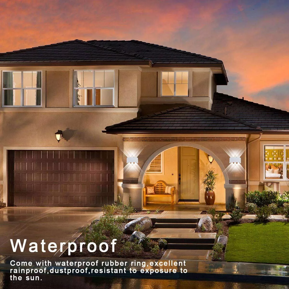 Luz De Pared Luz Arbotante Led Pared Uso Exterior 6500k 6w Blanco