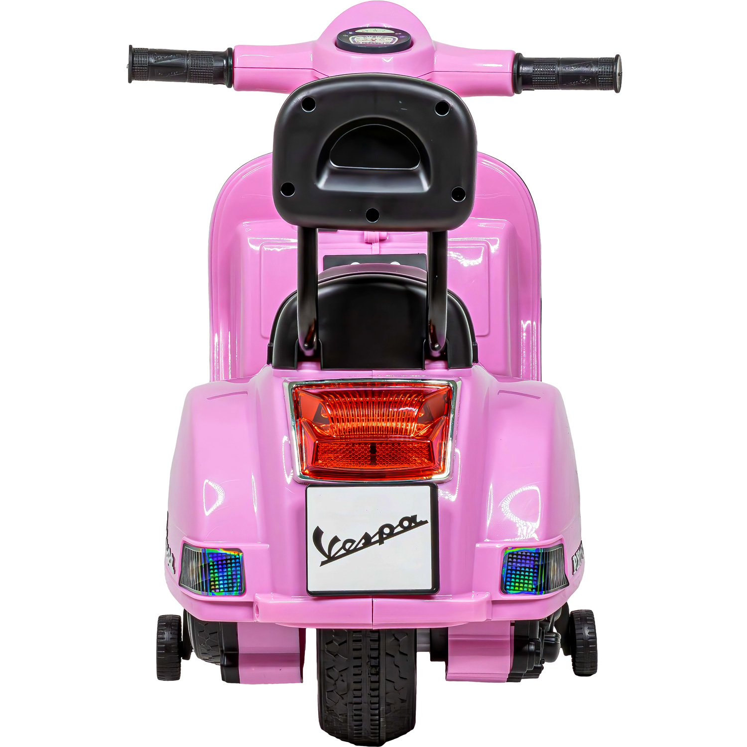 Moto Vespa Eléctrica Montable Niña Ajustable Clásica Rosa 6v