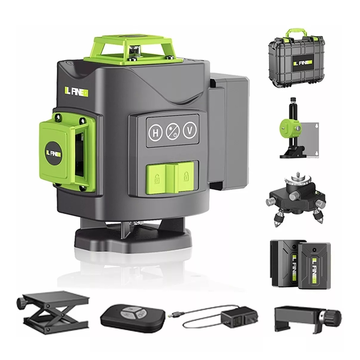 Nivel Láser Verde Autonivelante 16 Líneas Stabilo 360 *8