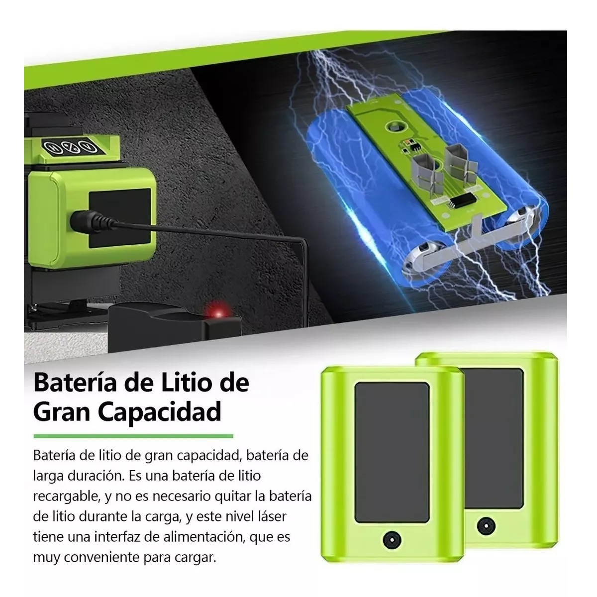 Nivel Láser Verde Autonivelante 16 Líneas Stabilo 360 *8