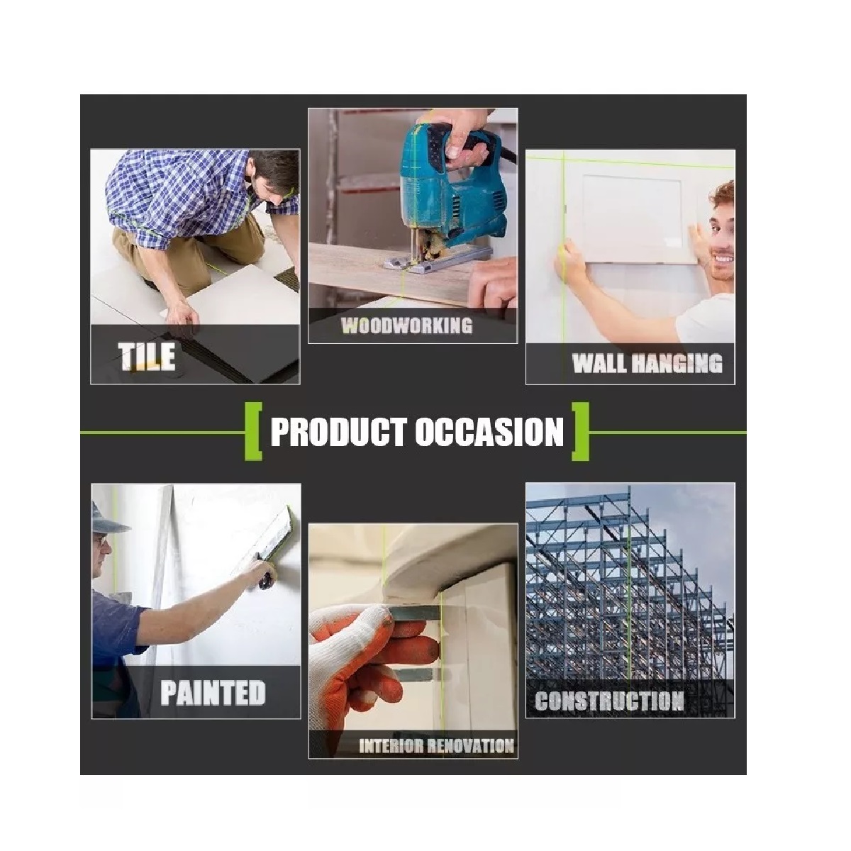 Nivel Láser Verde Autonivelante 16 Líneas Stabilo 360 *8