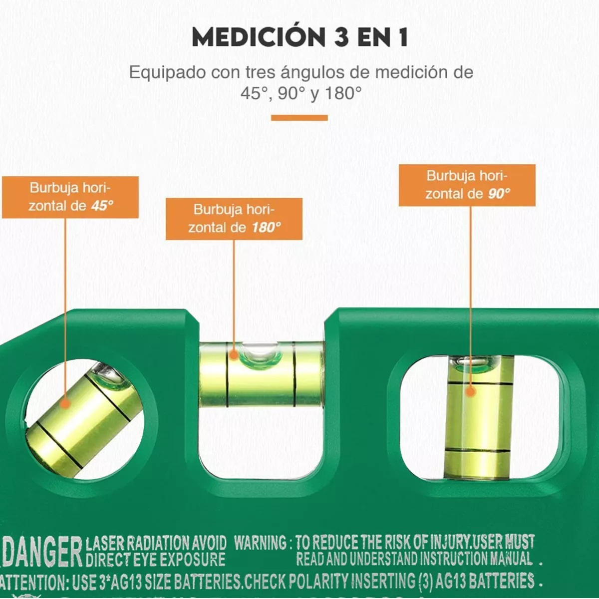 Nivel Láser Verde Autonivelante 16 Líneas Stabilo 360 *8