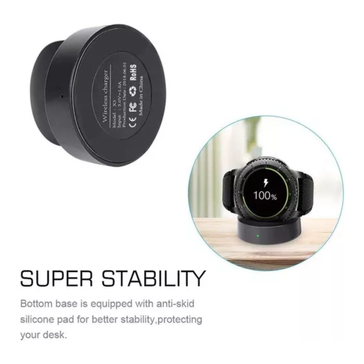 Cargador Samsung Galaxy 42mm/46mm Sport Negro