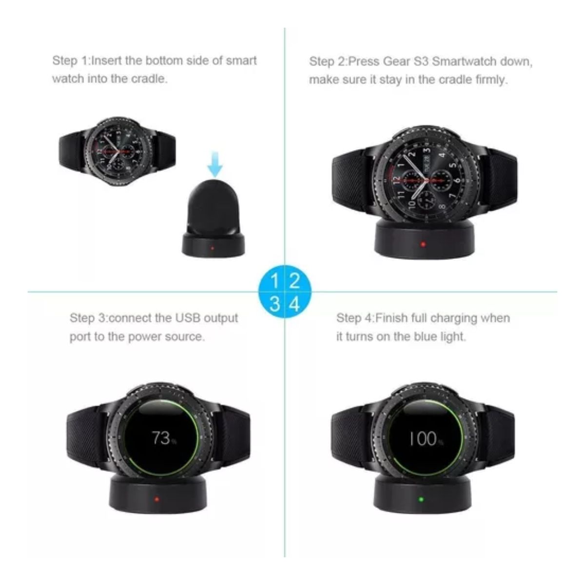 Cargador Samsung Galaxy 42mm/46mm Sport Negro