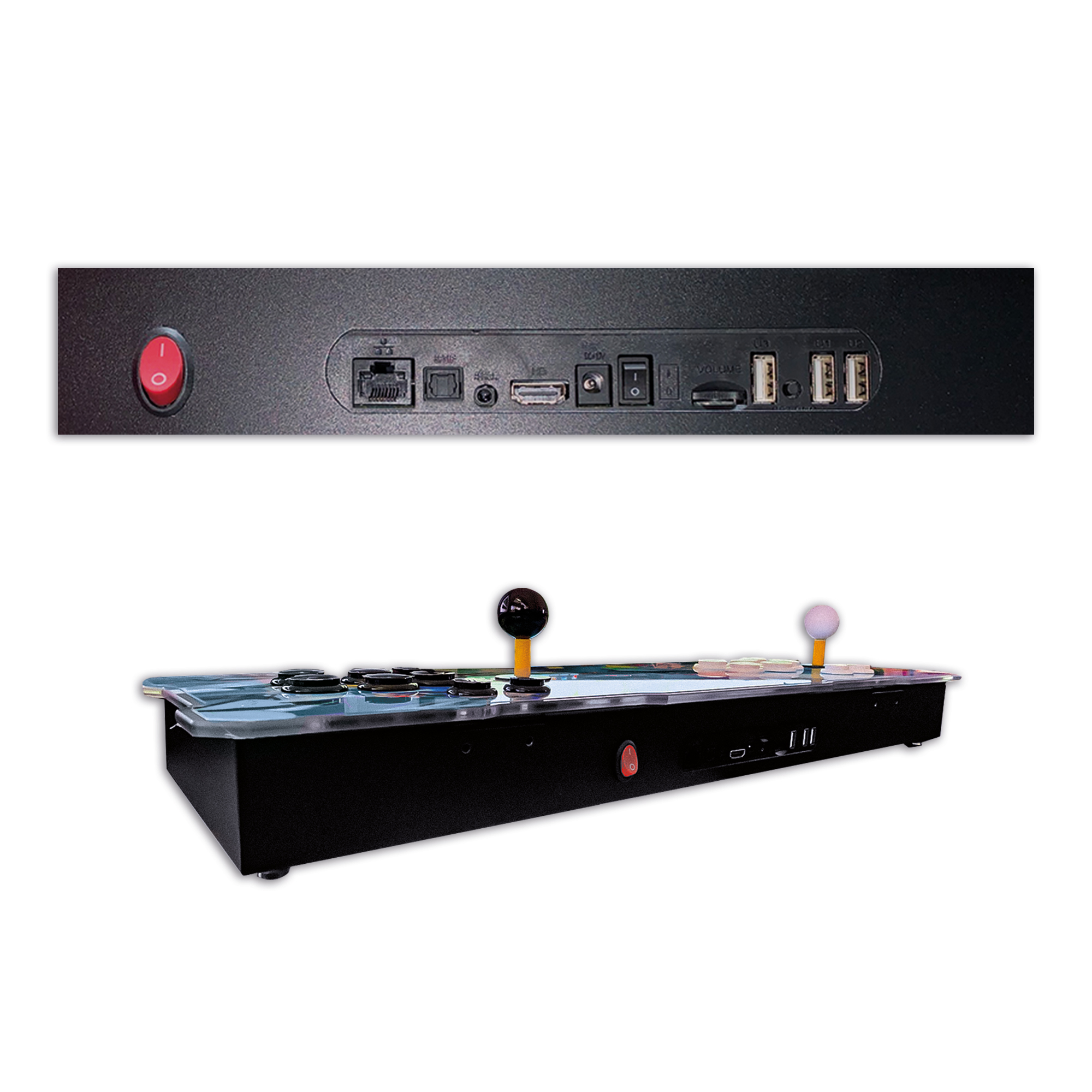 Consola Tablero Aion 2P-S1 Street Figther Con 6600 Juegos Arcade 3D Multijugador.